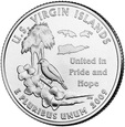 25 cent (2009) - Stan USA Virgin Islands złocone