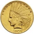PGNUM - USA 10 dolarów 1909, Indian Head