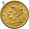 PGNUM - USA 2 1/2 dolara 1906