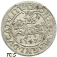 PGNUM - Półgrosz (1/2 grosza) 1547, mennica Wilno. PCGS MS 62