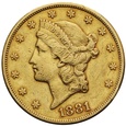 PGNUM - USA 20 dolarów 1881 S