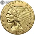 USA, 2,5 dolara, Indianin, 1913, złoto