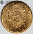 Szwecja, 10 koron, 1901 rok, złoto, NGC MS64