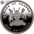 Uganda, 2000 szylingów, 2003 rok, Ateny 2004