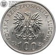 PRL, 100 złotych, Jadwiga, 1988 rok, bez monogramu