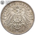 Sachsen - Meiningen, Jerzy II, 3 marki 1908 D