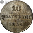 Włochy, Toskania, 10 quattrini, 1854 rok