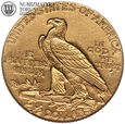 USA, 2,5 dolara 1913 Indianin, złoto, st. 3+