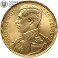 Belgia, 20 franków, 1914 rok, Uniform, złoto