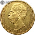 Włochy, Umberto I, 100 lirów, 1883 rok, złoto, rzadkie