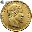 Gwatemala, 20 pesos, 1869, złoto