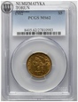 USA, 5 dolarów, 1902, PCGS MS62, złoto