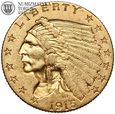 USA, 2,5 dolara 1915, Indianin, złoto