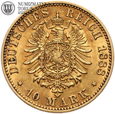 Prusy, Fryderyk III, 10 marek 1888 A, złoto