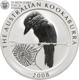 Australia, 10 dolarów, Kookaburra, 10 Oz. Ag999, 2008 rok, #KJ
