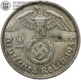 Niemcy, 2 marki 1938 D, Hindenburg, st. 3+, #G5