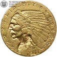 USA, 2,5 dolara, Indianin, 1911 rok, złoto