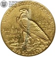 USA, 2,5 dolara, Indianin, 1911 rok, złoto