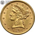 USA, 5 dolarów, 1894 rok, złoto