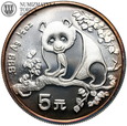 Chiny, 5 yuan, 1993, Panda