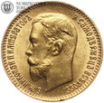 Rosja, Mikołaj II, 5 rubli 1903, AR, złoto