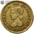 Kolumbia, 1 escudo, 1823 rok, złoto