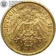 Niemcy, Prusy, 20 marek, 1914 rok, Uniform, złoto