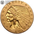 USA, 2 1/2 dolara 1912, Indianin, złoto