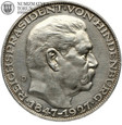 Niemcy, Medal. Hindenburg, 1927 rok, srebro
