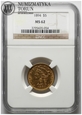USA, 5 dolarów, 1894, NGC MS62, złoto
