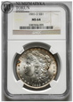 USA, 1 dolar 1885 O, NGC MS64, #DK