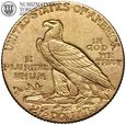USA, 2,5 dolara 1909, Indianin, złoto