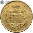 Monako, 20 franków, 1878, złoto