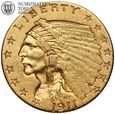 USA, 2,5 dolara 1911, Indianin, złoto