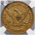USA, 5 dolarów 1845, Liberty, złoto