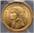 USA, 1 dolar 1903, LA Purchasem Jefferson, złoto, MS64