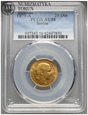 Serbia, 20 dinarów 1879 A, złoto, PCGS AU58