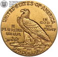 USA, 2 1/2 dolara 1915, Indianin, złoto