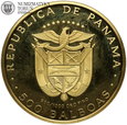 Panama, 500 balboas, 1979 rok, Jaguar, złoto