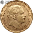 Serbia, 20 dinarów, 1879 rok, złoto