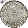 Niemcy, 2 marki 1939 B, Hindenburg, st. 3+, #G5