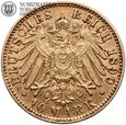 Bayern, 10 marek, 1890, złoto