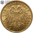 Niemcy, Lubeka, 10 marek, 1905 rok, złoto