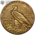 USA, 2,5 dolara, Indianin, 1908, złoto