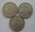 3 x 10 złotych Józef Piłsudski - monety z lat 1935,1936 i 1937
