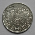 Niemcy - 1/2 Marki 1916r. D  - Kaiserreich