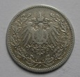 Niemcy - 1/2 Marki 1905r. J  - Kaiserreich