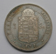 1 Forint 1871r. - Austro/Węgry - Cesarz Franciszek Józef