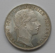 1 Floren 1860r. A - Austria - Cesarz Franciszek Józef - Stan 1/-1