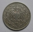 Niemcy - 1/2 Marki 1906r. D  - Kaiserreich